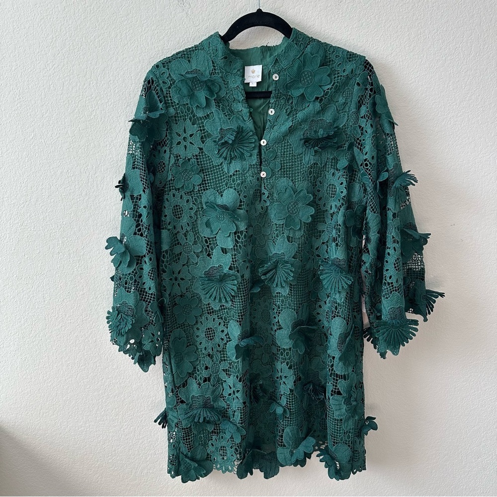 NWT J.MARIE The Seraphina Mini Dress in Green SZ S - Picture 3 of 11